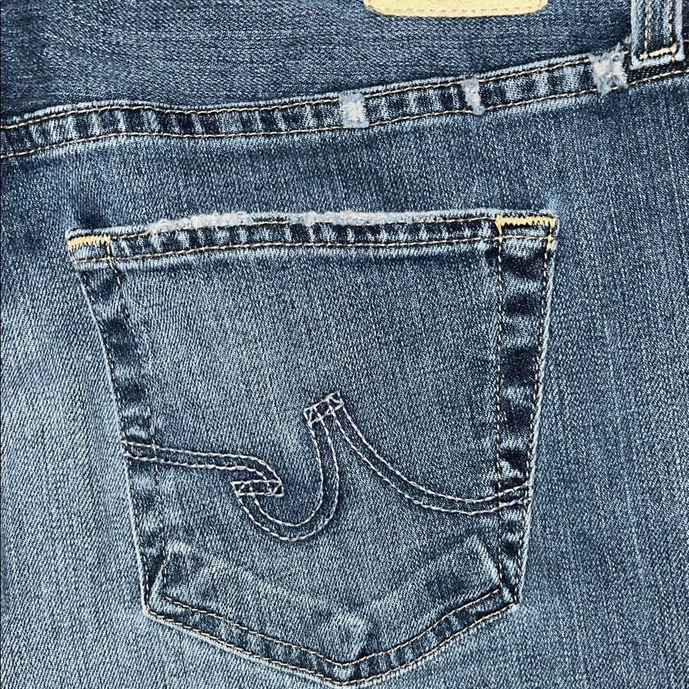 AG Adriano Goldschmied The Ex Boyfriend Slim Blue Denim Jeans Size 29 - Picture 13 of 16